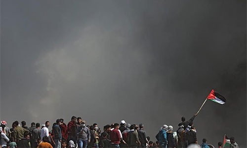 protestas en Gaza Palestina pide protección de la ONU ante las masacres israelíes